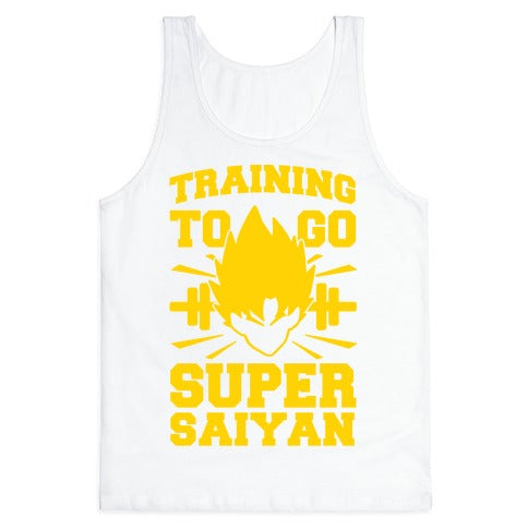 Training to Go Super Saiyan Tank Top